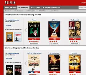 interface netflix